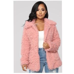 Pink Fuzzy Coat